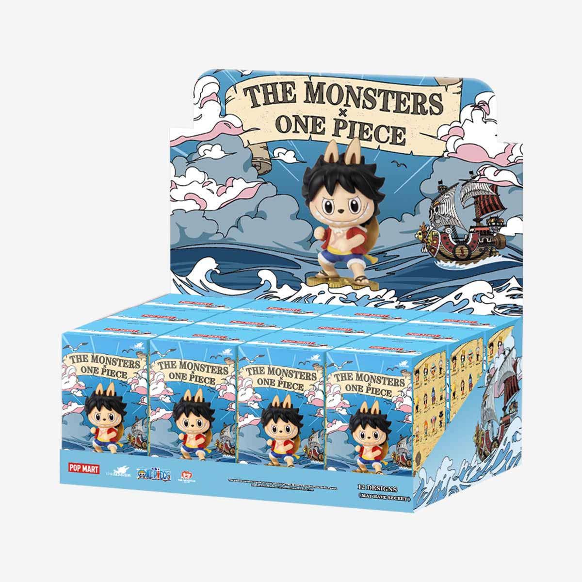Pop Mart One Piece X The Monsters Blindbox (12er Display
