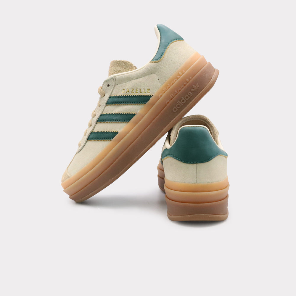 Adidas Gazelle Bold - Cream White Green (W) - Bild 3