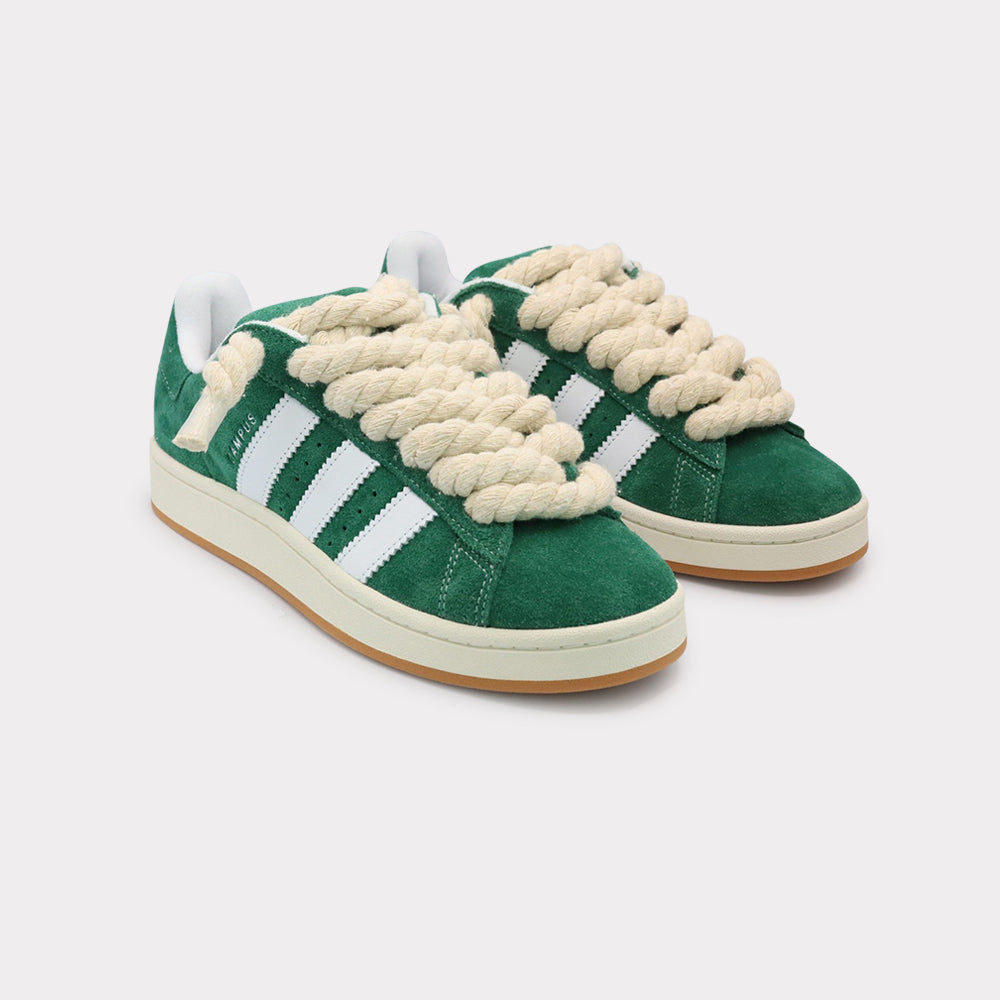 Adidas Campus 00s Dark Green White - Rope Lace Beige - Bild 2