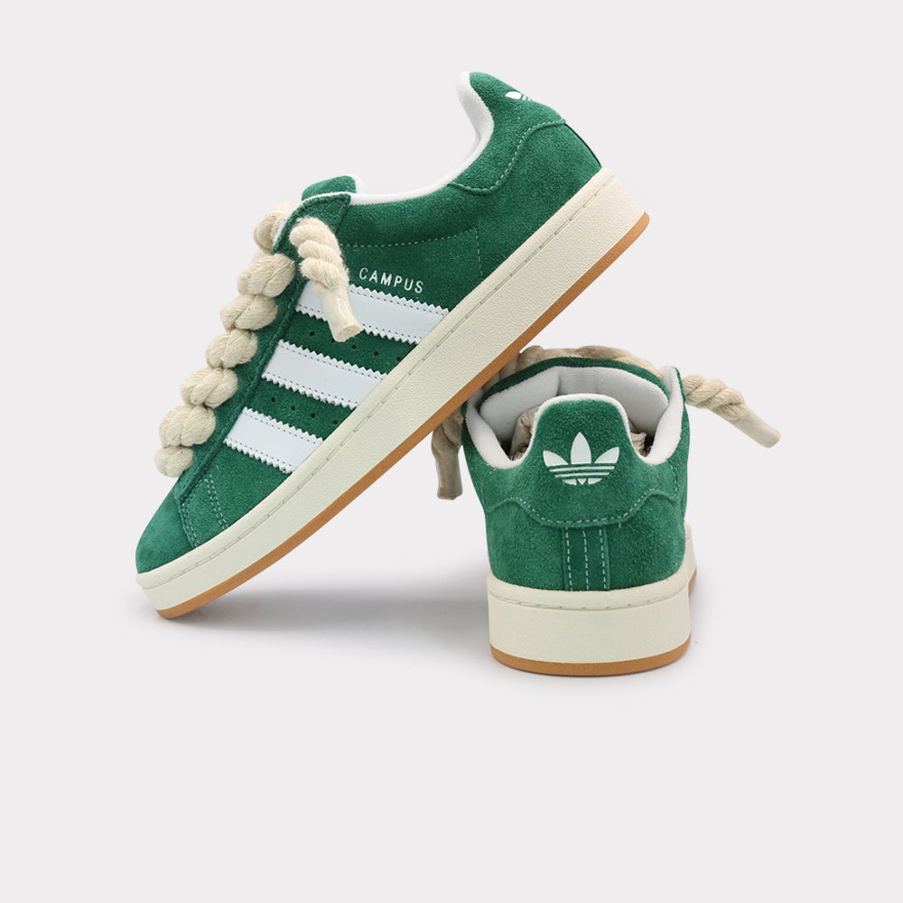 Adidas Campus 00s Dark Green White - Rope Lace Beige - Bild 3