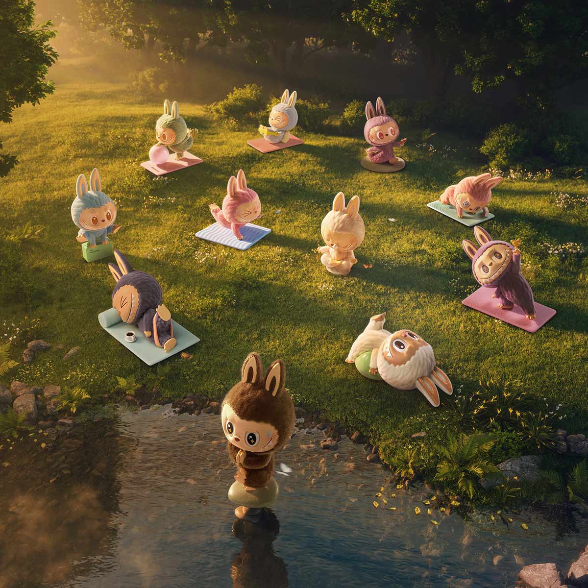 ラブブ　LAZY YOGA シリーズ Pop Mart Labubu Lazy Yoga Series (Single) – sneakzmarket