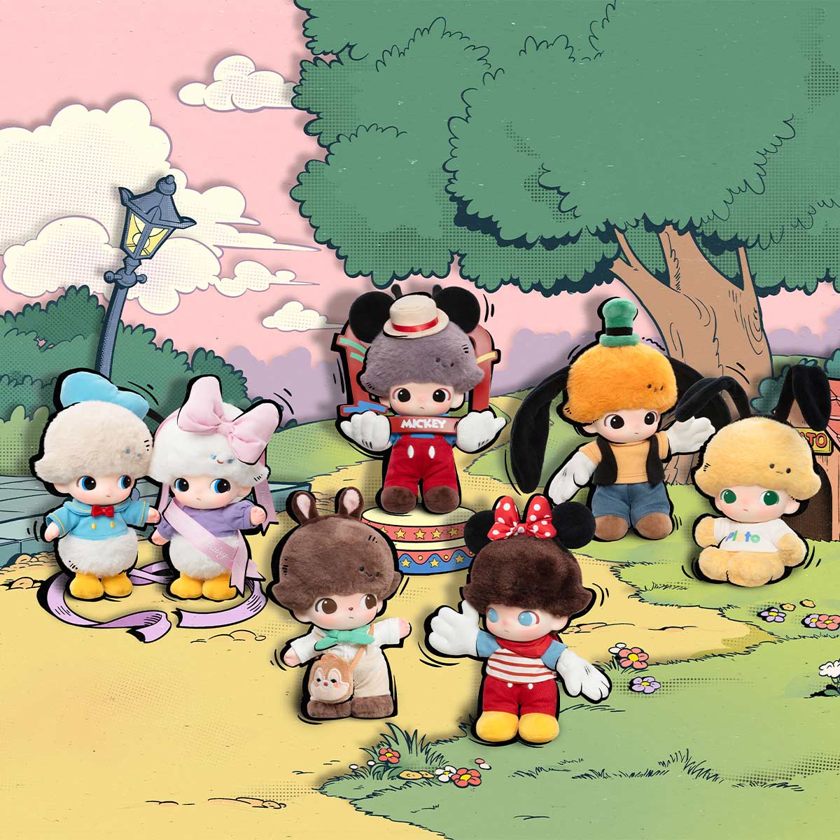 Pop Mart DIMOO World x Disney Series Schlüsselanhänger Blindbox