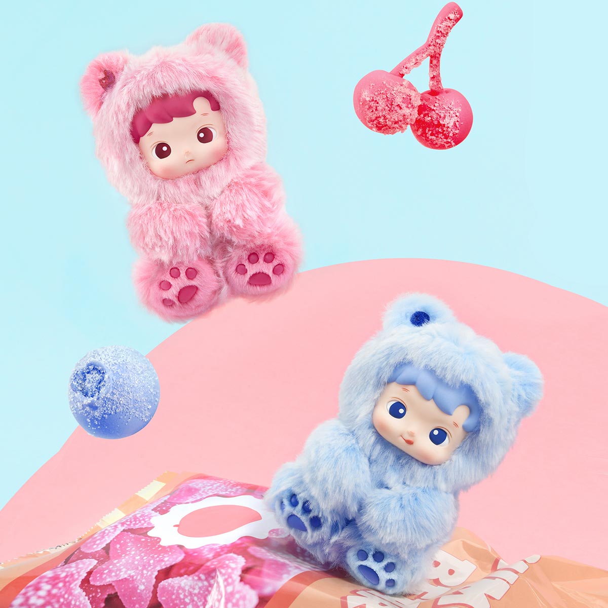 HACI PUPU GUMMY BEAR ぬいぐるみ Pop Mart Hacipupu Gummy Bear (6er Display) – sneakzmarket