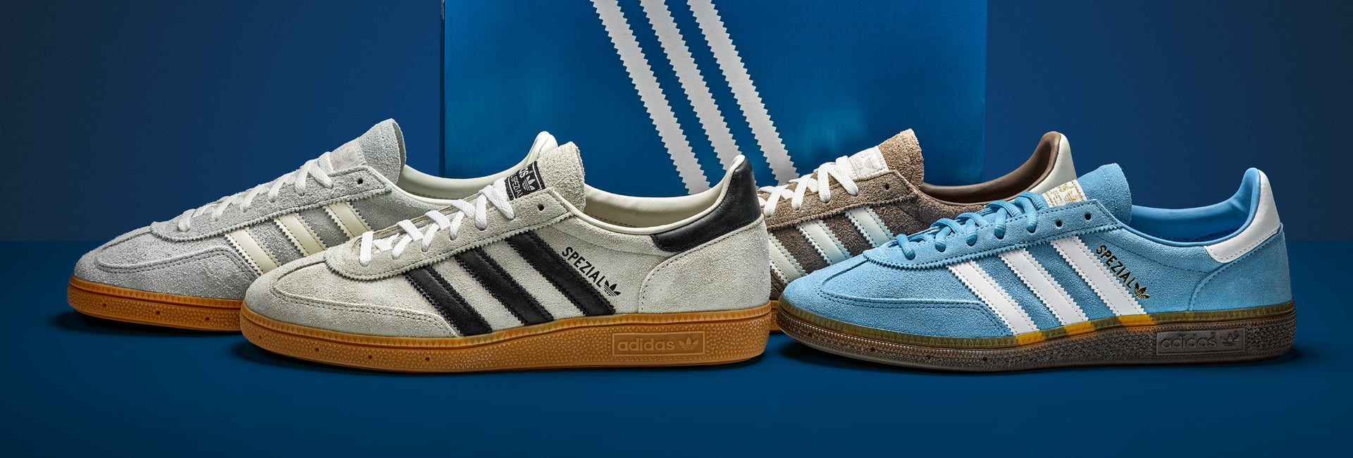 Adidas Spezial Gruppenbild verschiedene Farben