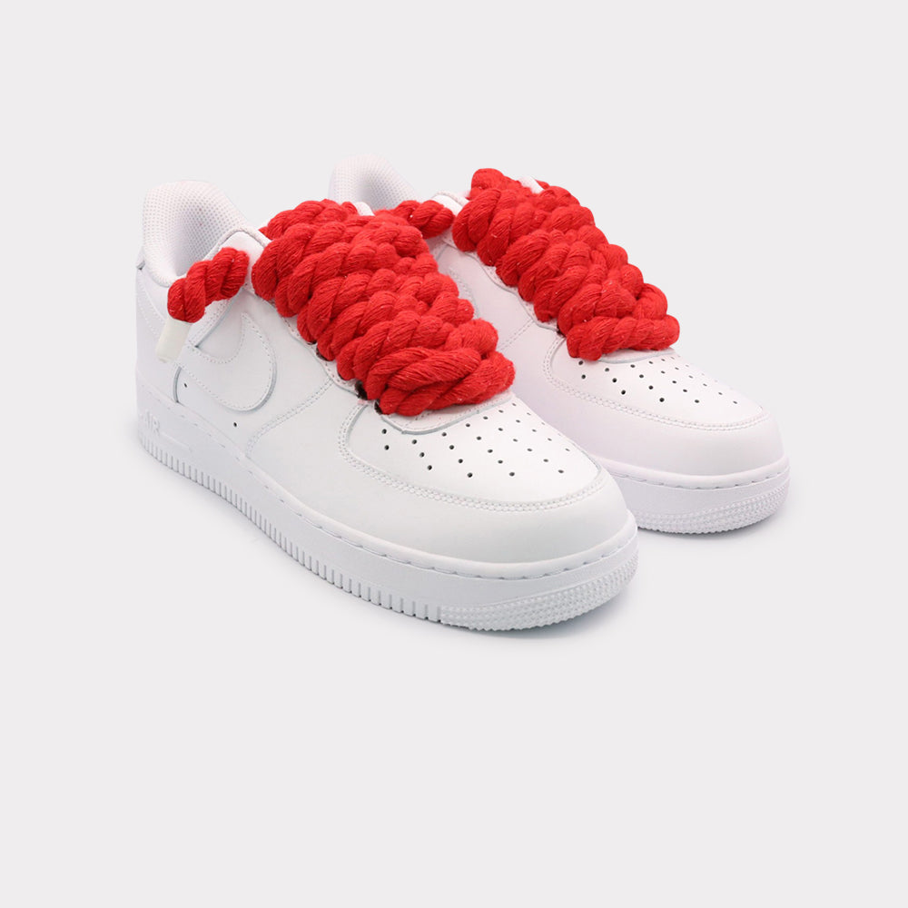 Nike Air Force White Rope Lace Red - Main Image