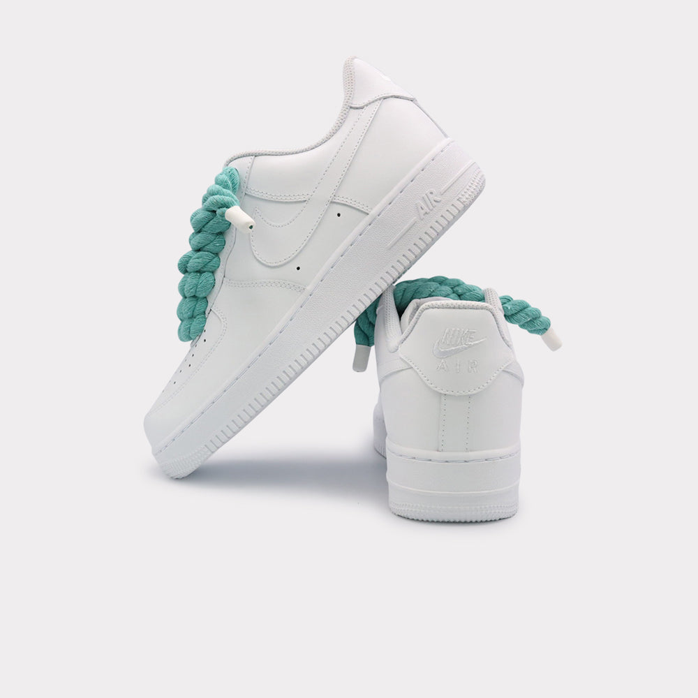 Nike Air Force 1 White - Rope Lace Mint - Bild 3