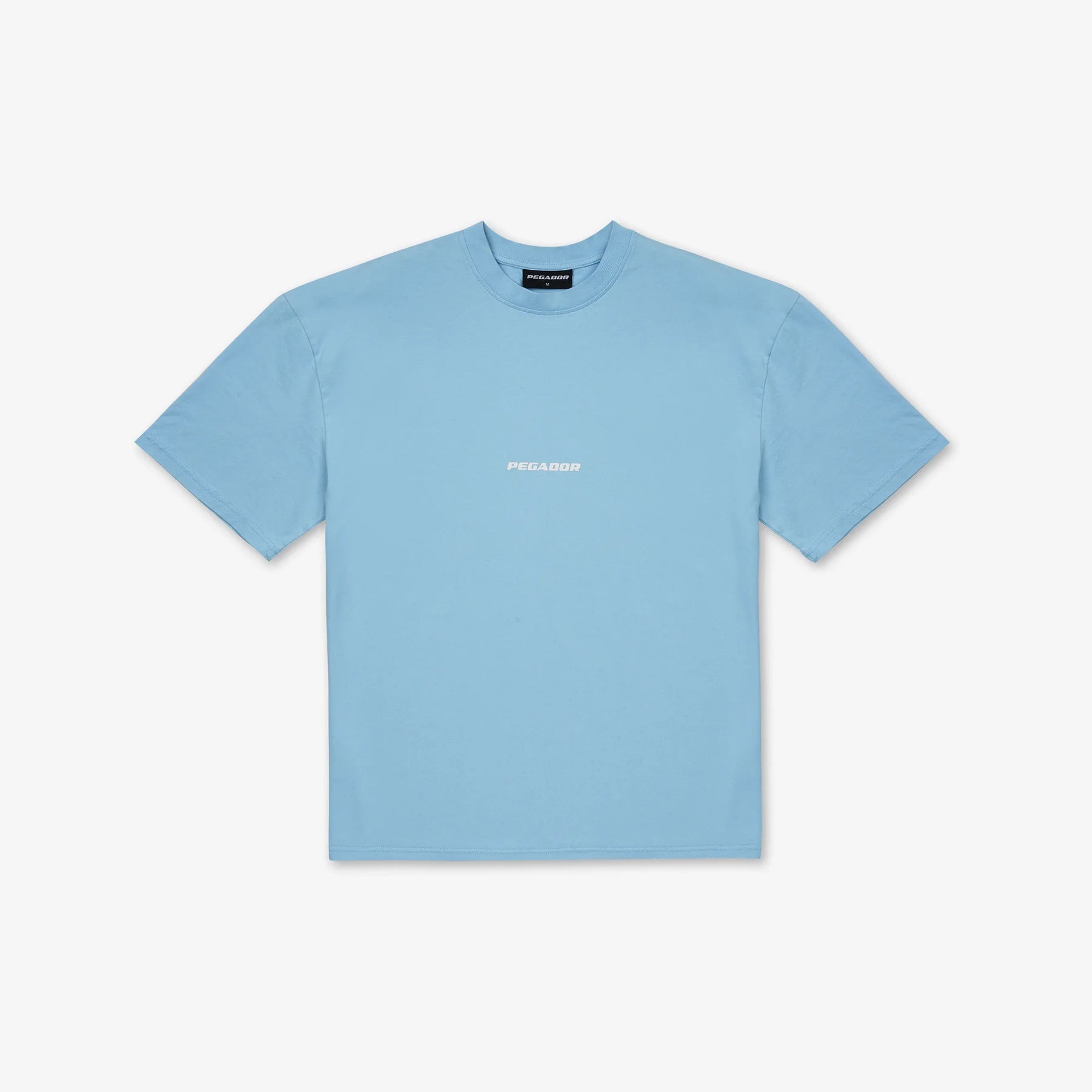 Pegador Colne Logo Oversized Tee - Washed Baby Blue - Bild 1