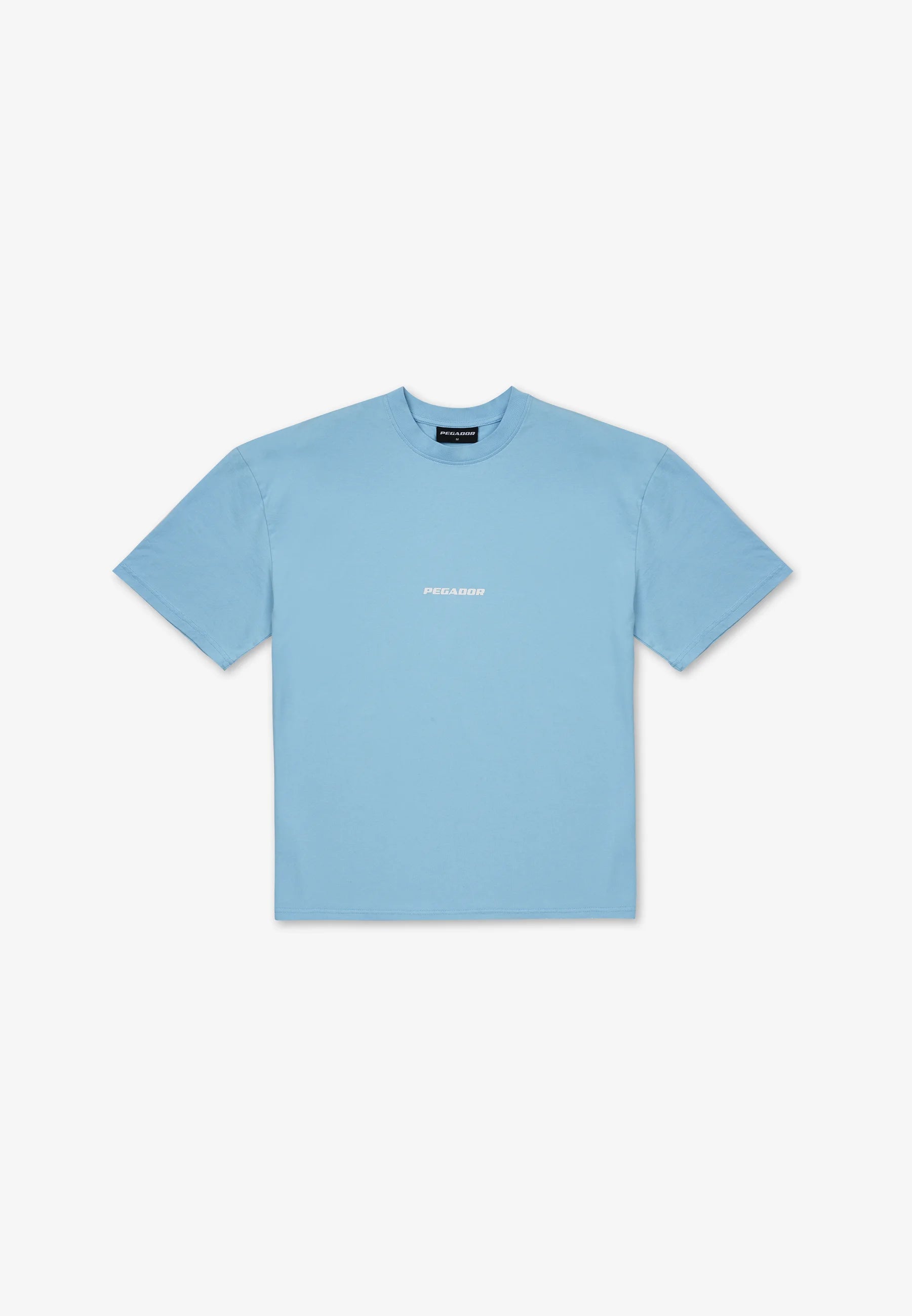 Pegador Colne Logo Oversized Tee - Washed Baby Blue - Bild 1